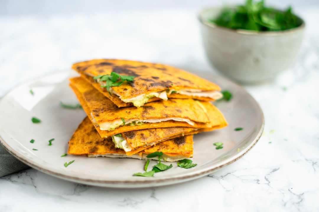 Chicken avocado quesedilla