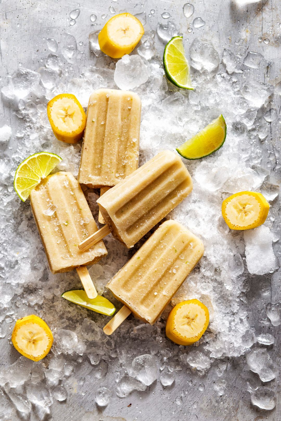 Banana-lime ice creams