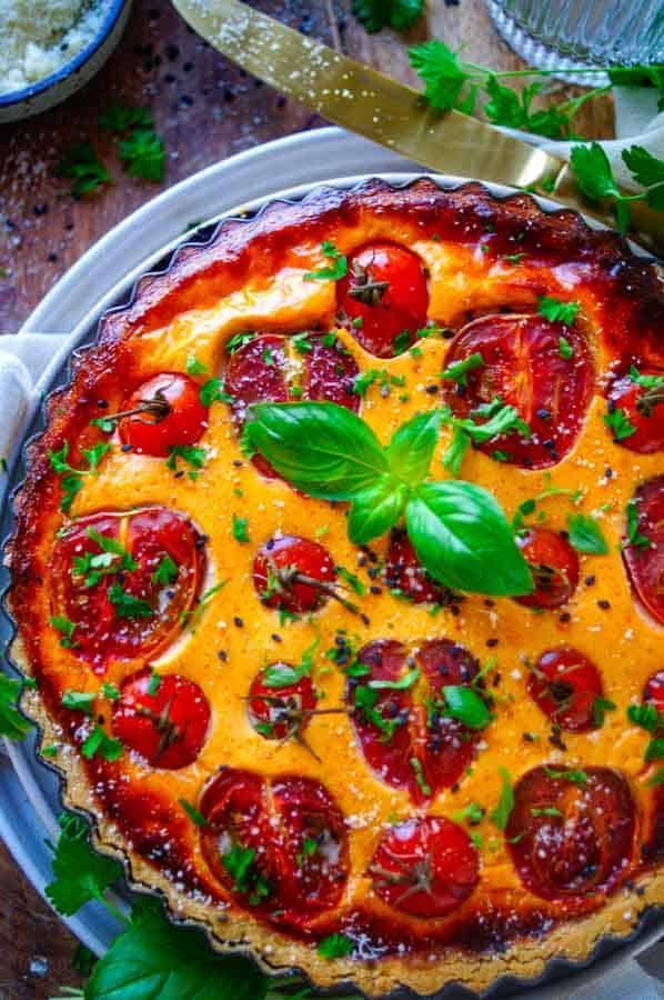 Tomato quiche