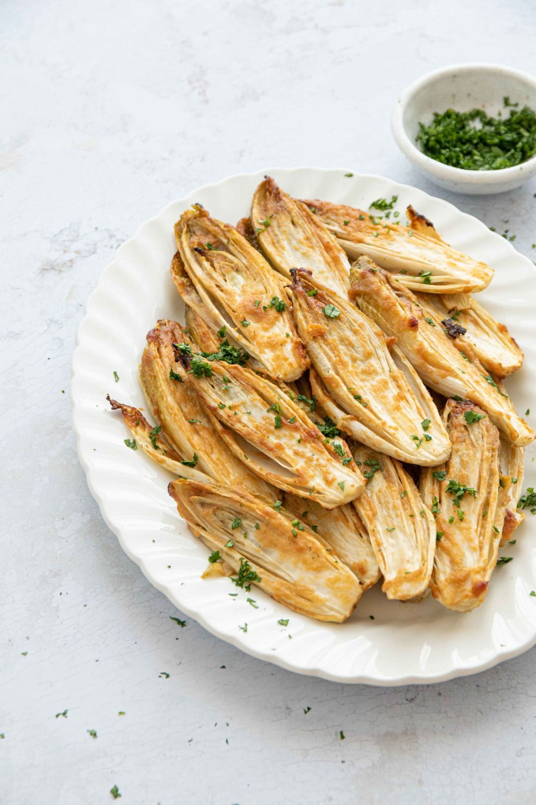 Chicory caramelized with miso