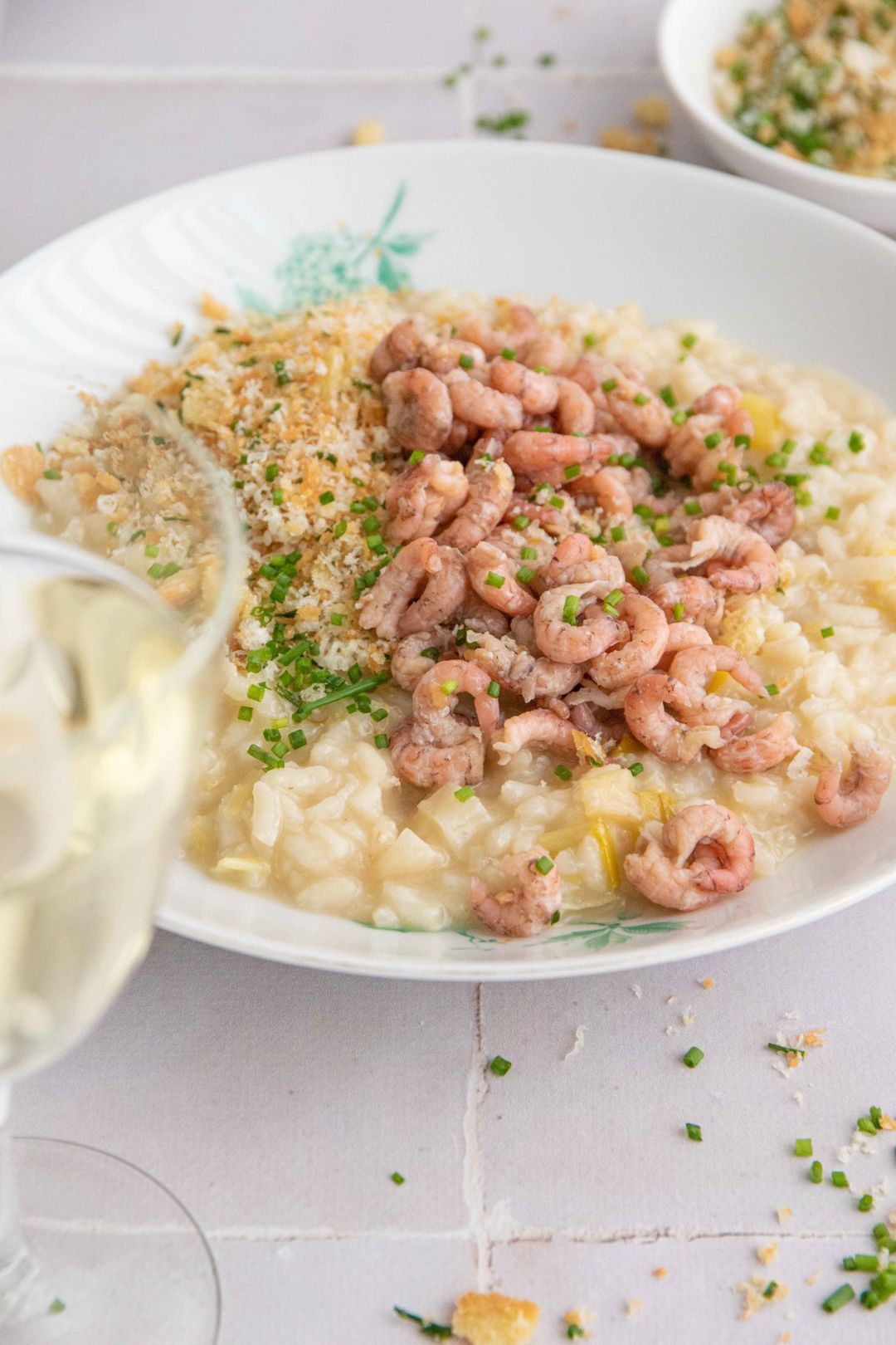 Leek risotto
