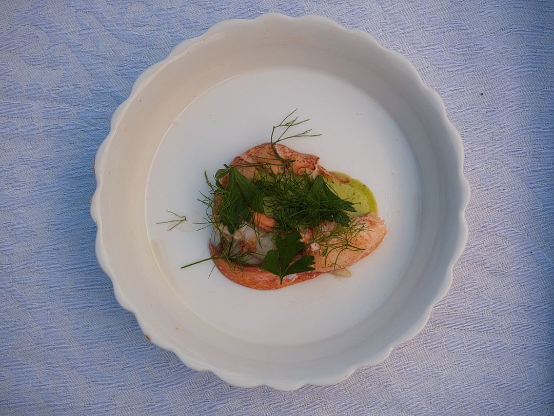 Lobster with verveine mayonnaise