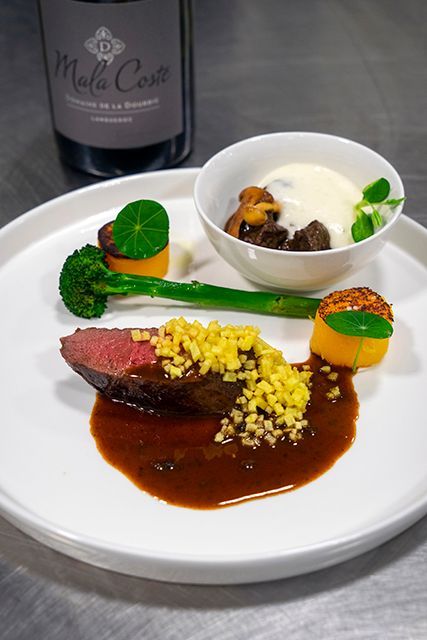 Reebout, stew of roe, roasted butternut, bimi and celeriac