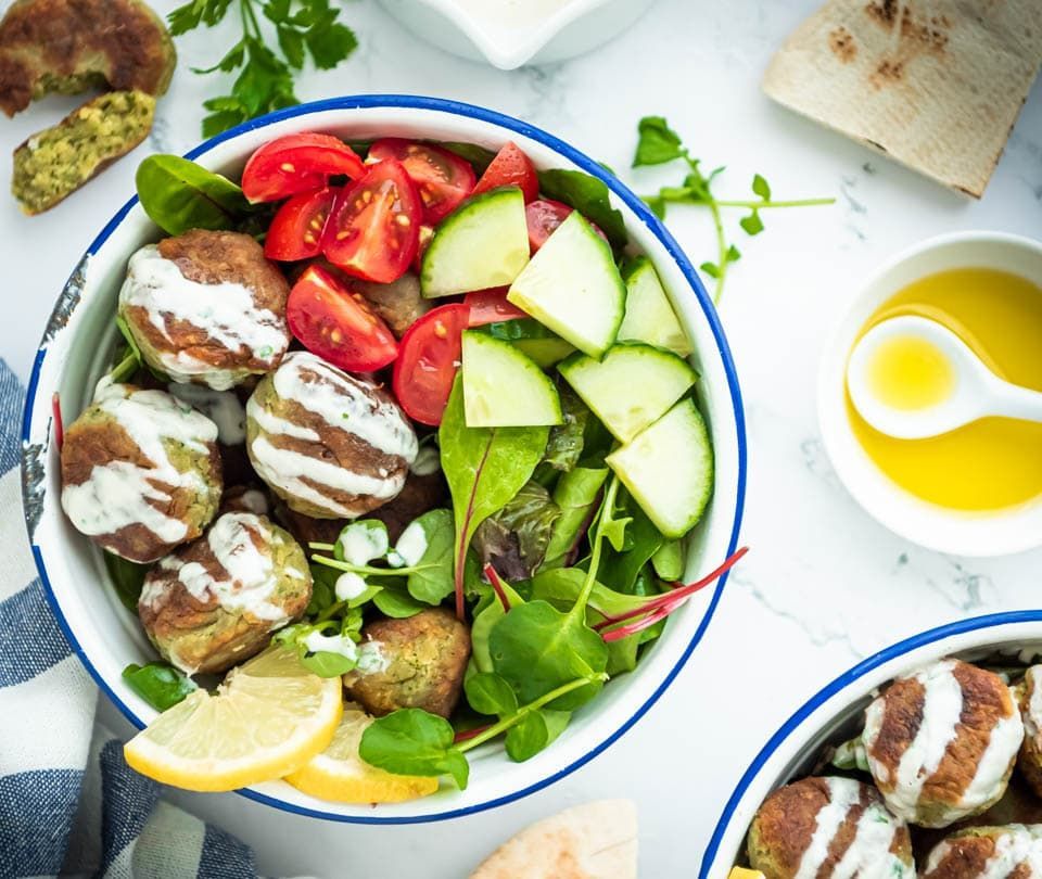 Make your own falafel (vegan)