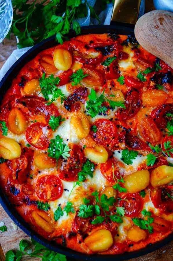 Gnocchi with tomato cream sauce