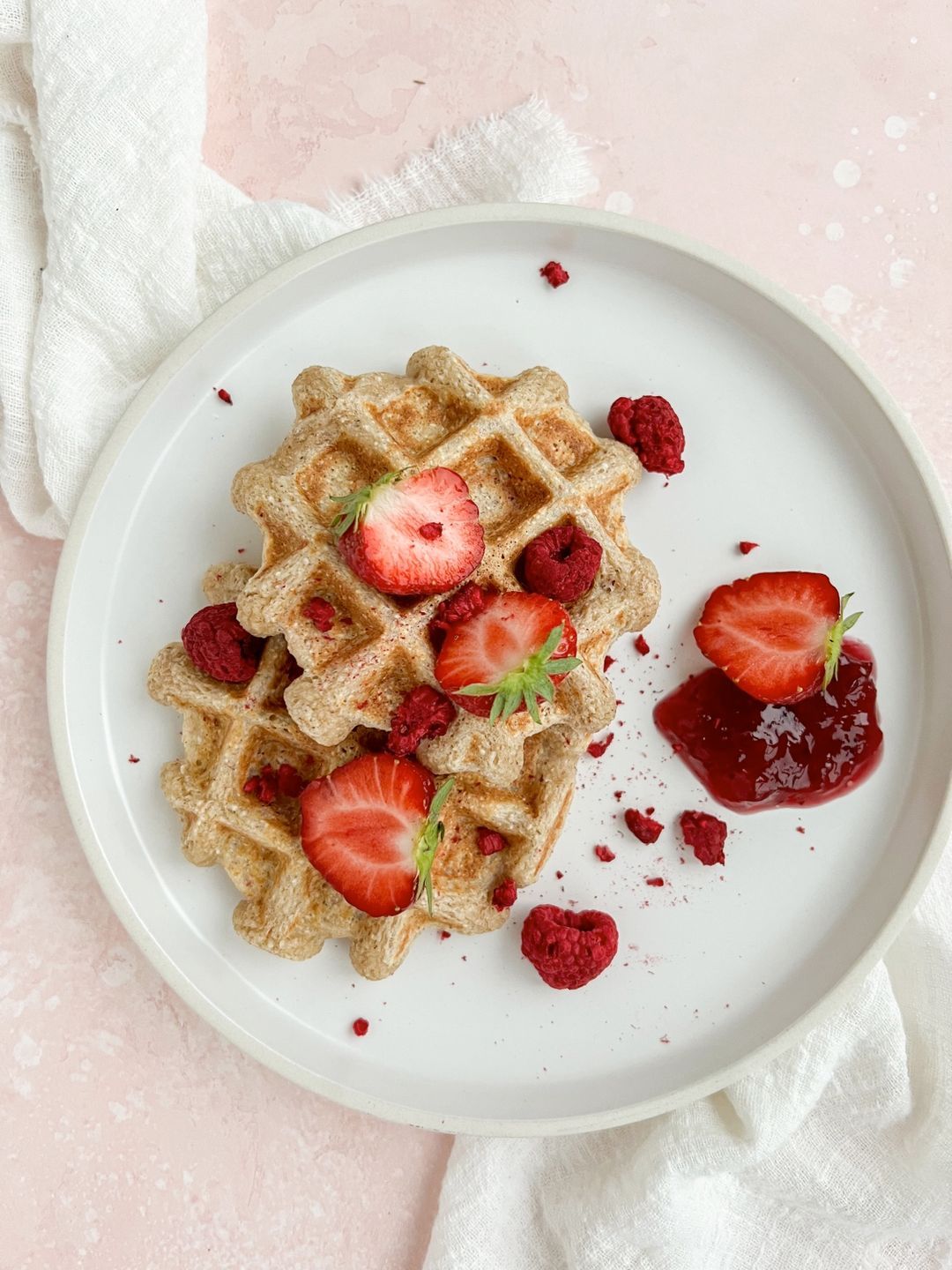 Fast, Healthy Oatmeal Waffles