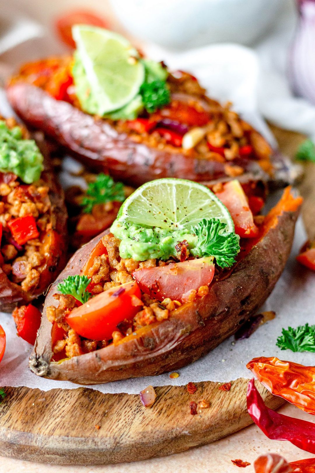 Mexican stuffed sweet potato