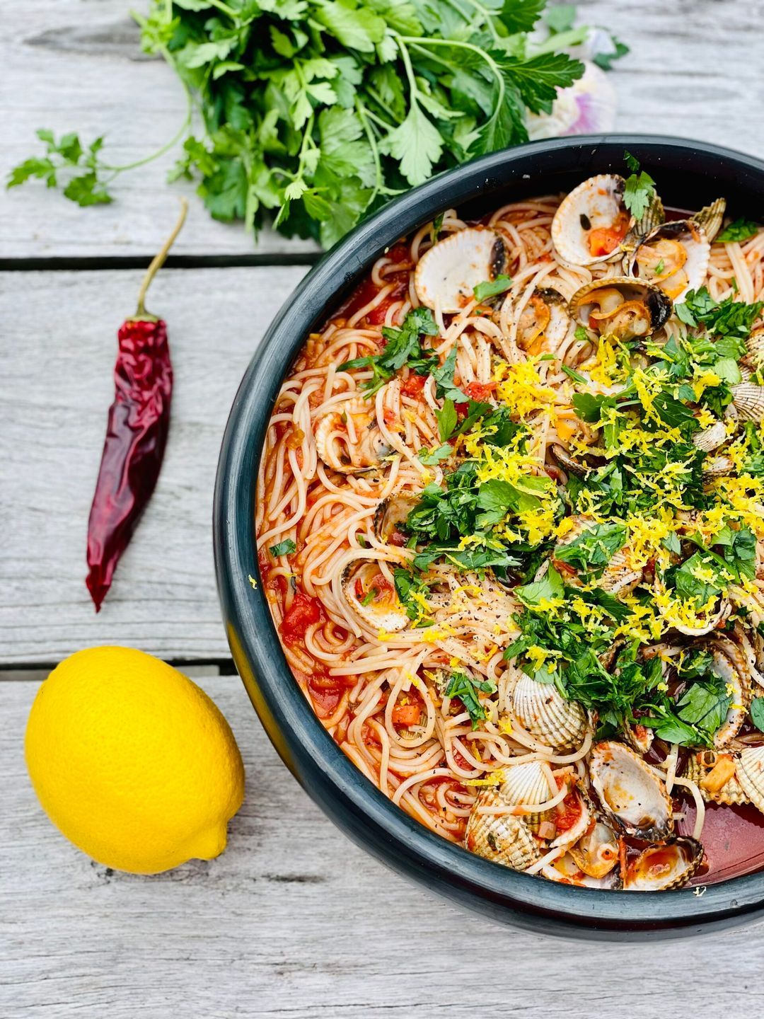 Snelle & spicy Pasta Vongole