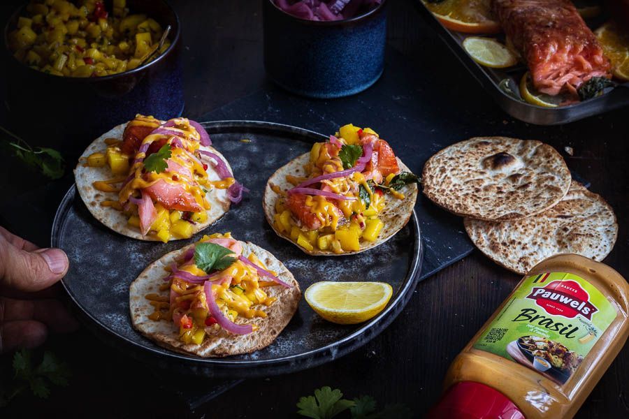 Smoked Salmon Taco Brazilian Way!