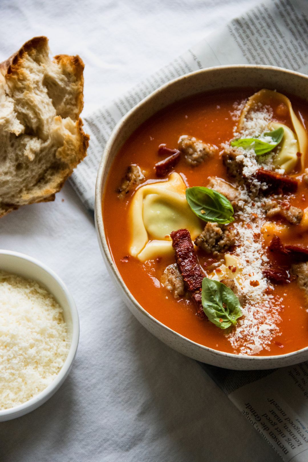 Italian tomato soup de luxe