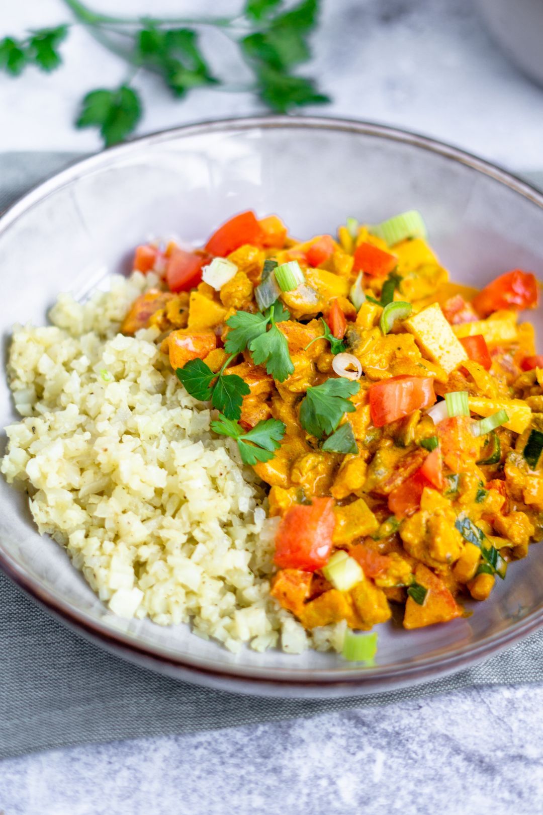 Quick chicken curry with rice