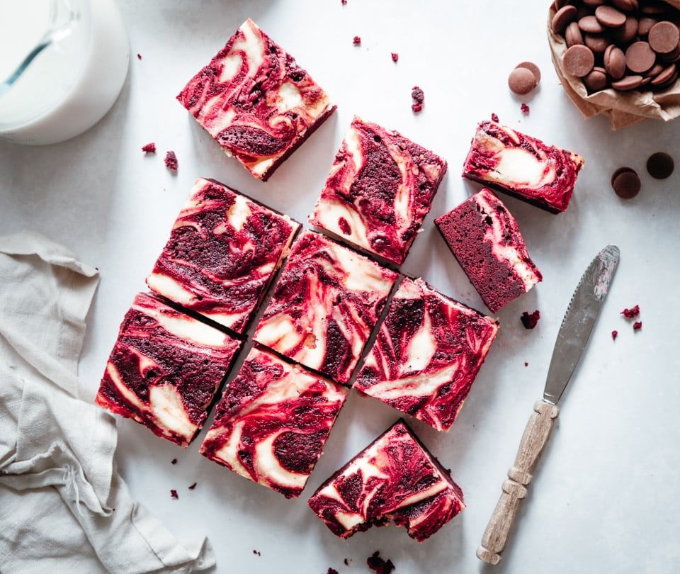 Red velvet cheesecake brownies