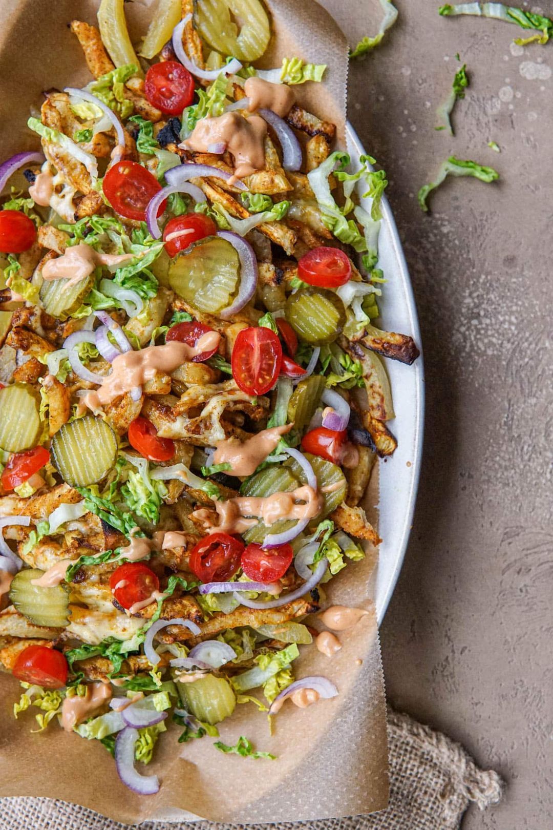 The most delicious vegetarian hair salon with big mac sauce