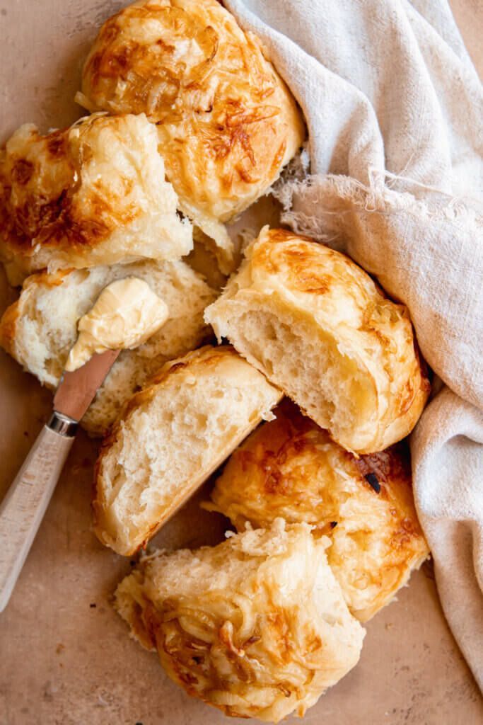 Cheese onion bulbs