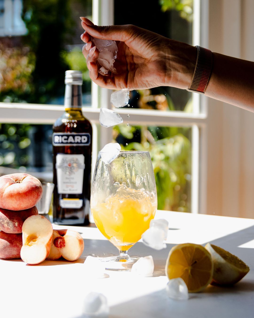Sweet pastis Niçois cocktail