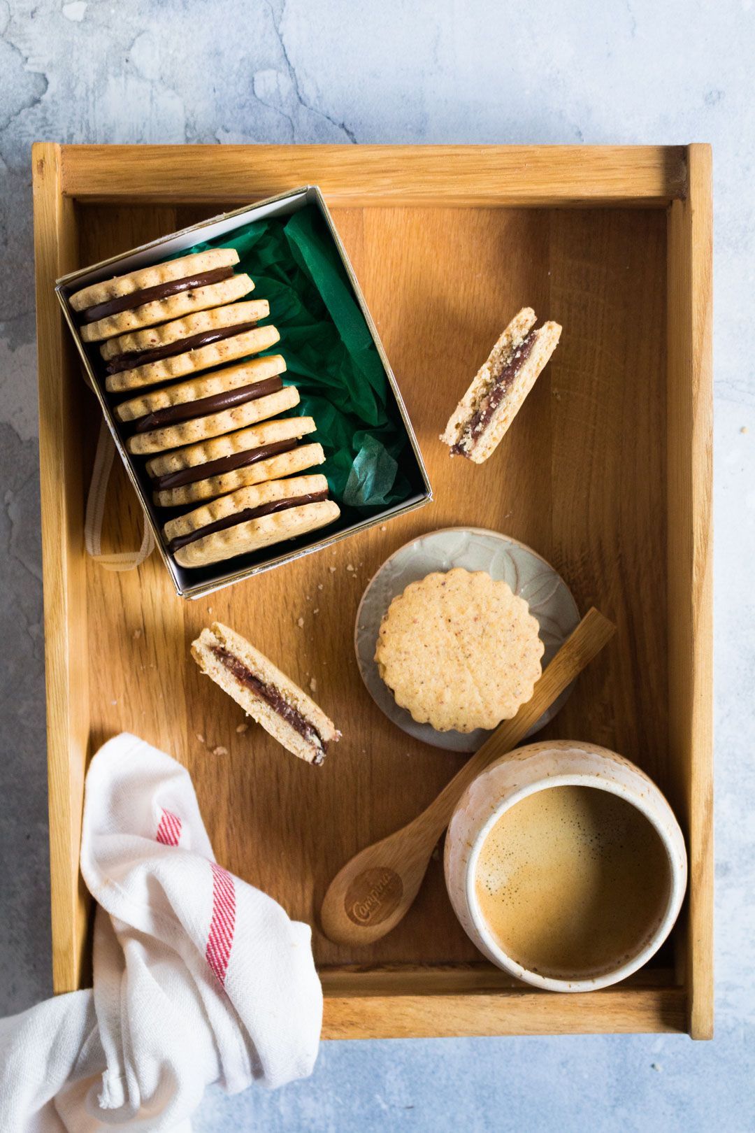 Cookies with hazelnut and chocolate