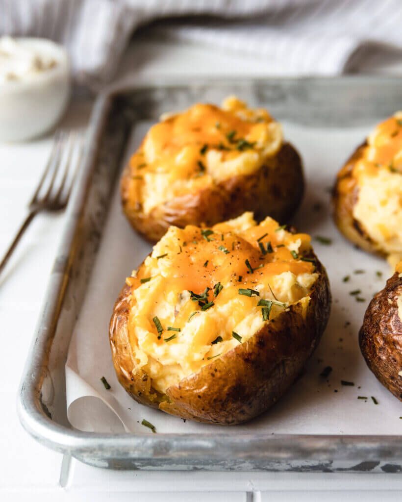 Double baked baked potato