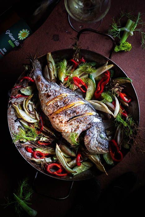 Grilled gilthead bream the Mediterranean way
