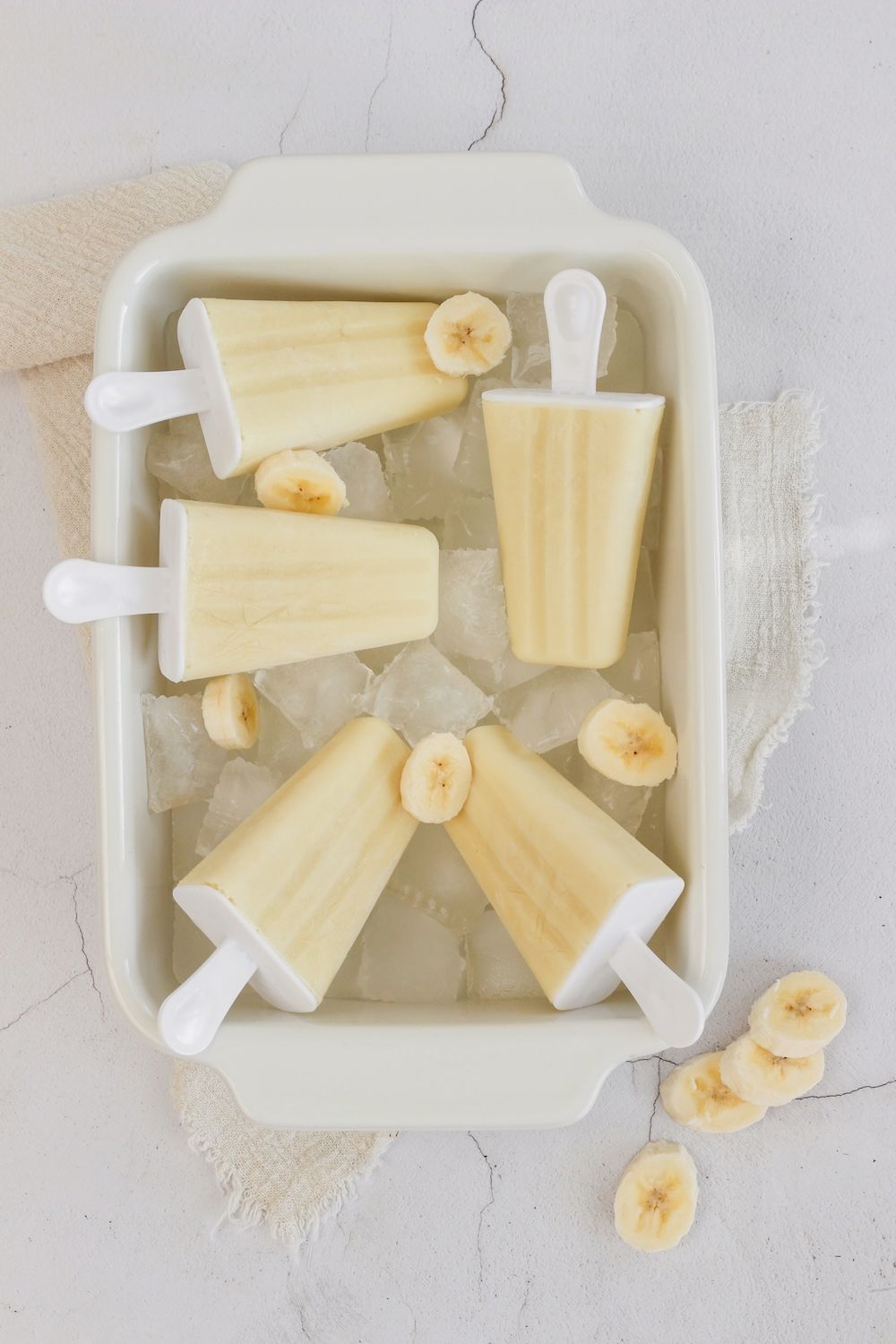 Banana pineapple popsicles 
