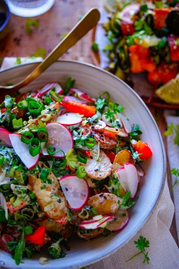Roasted potato salad