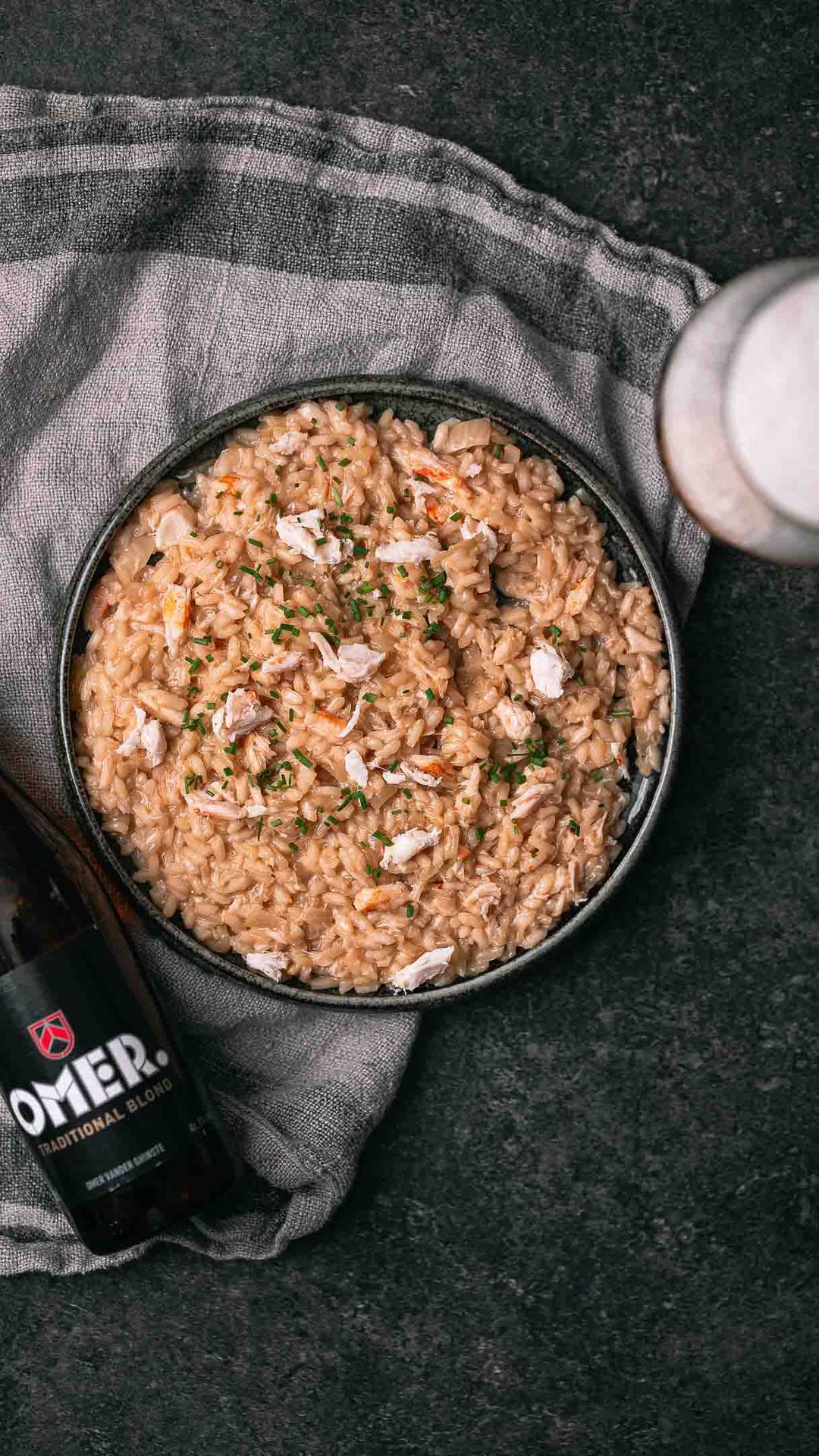 Crab risotto with Omer