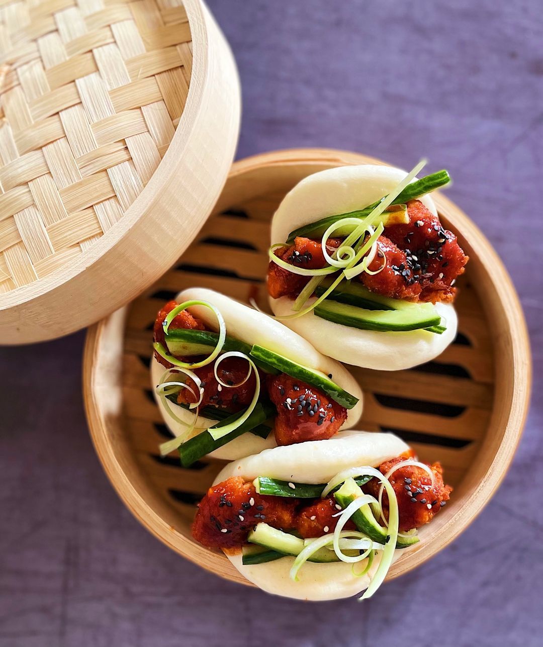 Gochujang Cauliflower Bao Buns