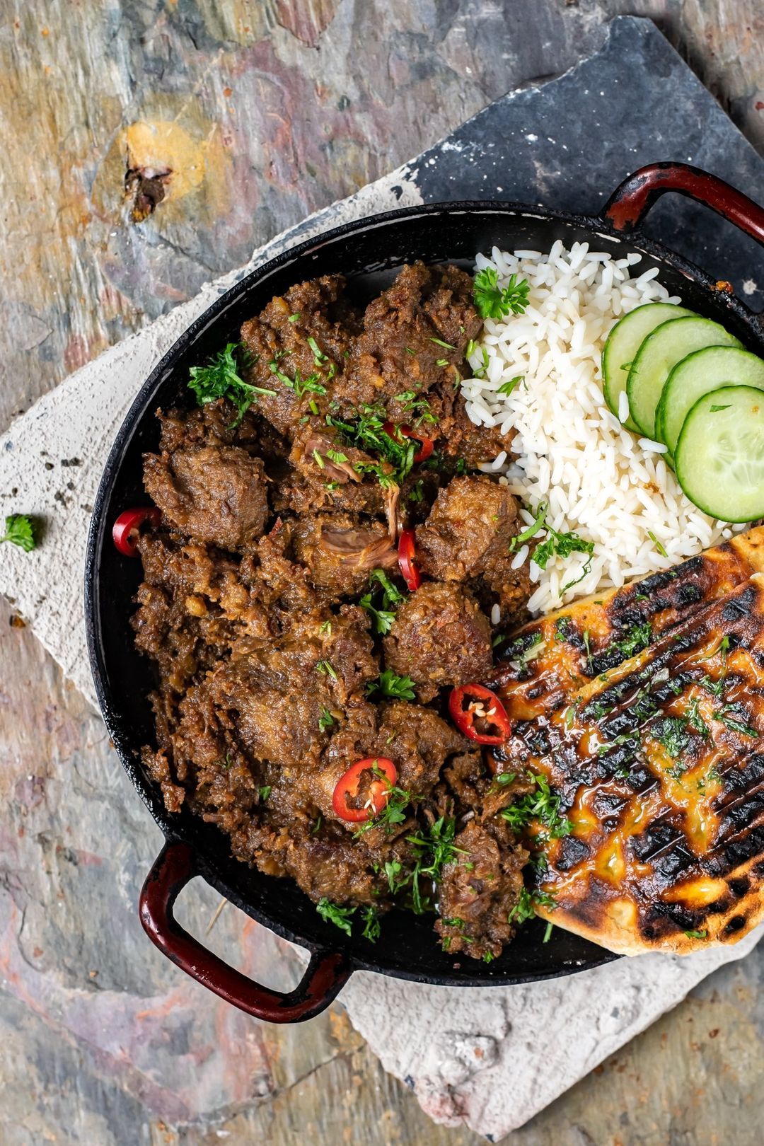 Beef rendang, so incredibly tasty!