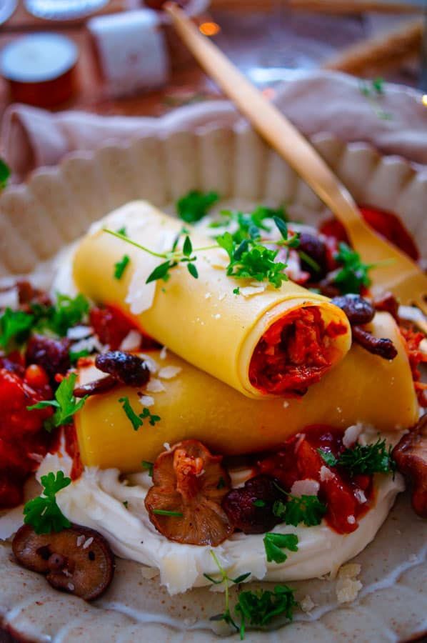Cannelloni met wildragout