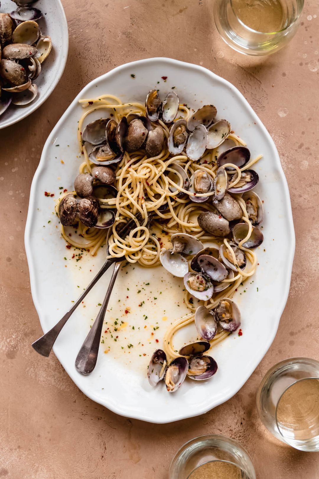 Spaghetti met vongole (of mosselen)