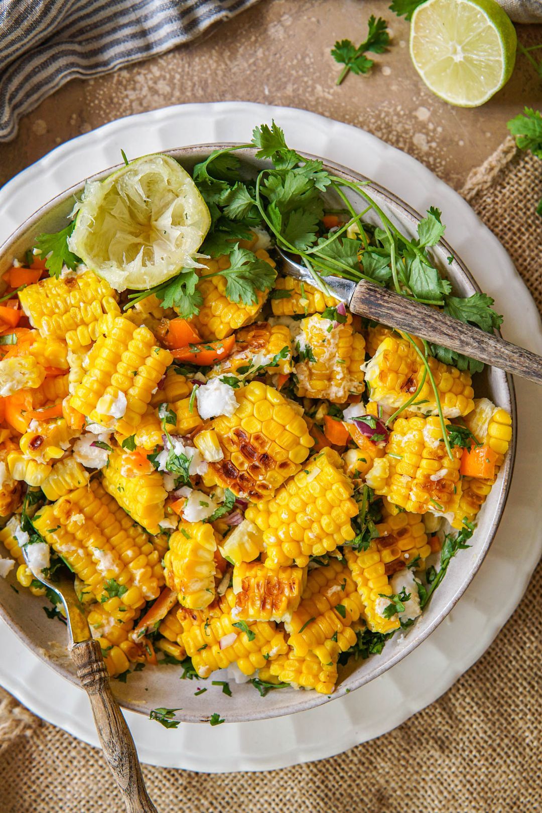 Quick and easy fresh corn salad