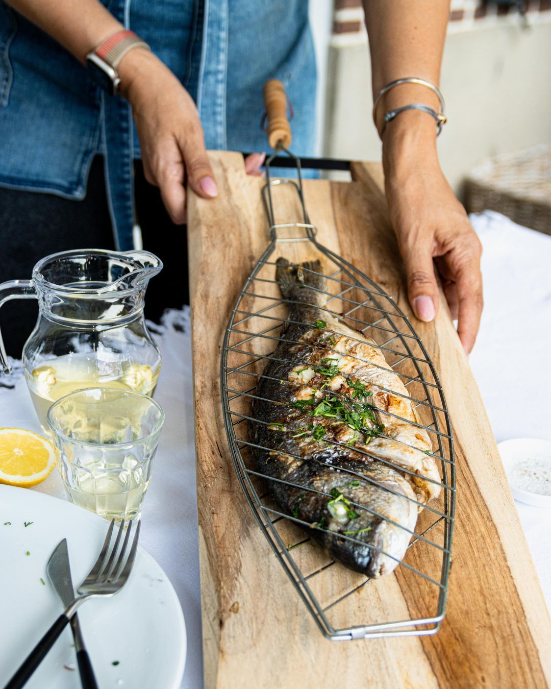 Grilled dorade from the bbq