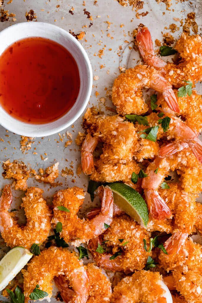 Crispy coconut shrimp