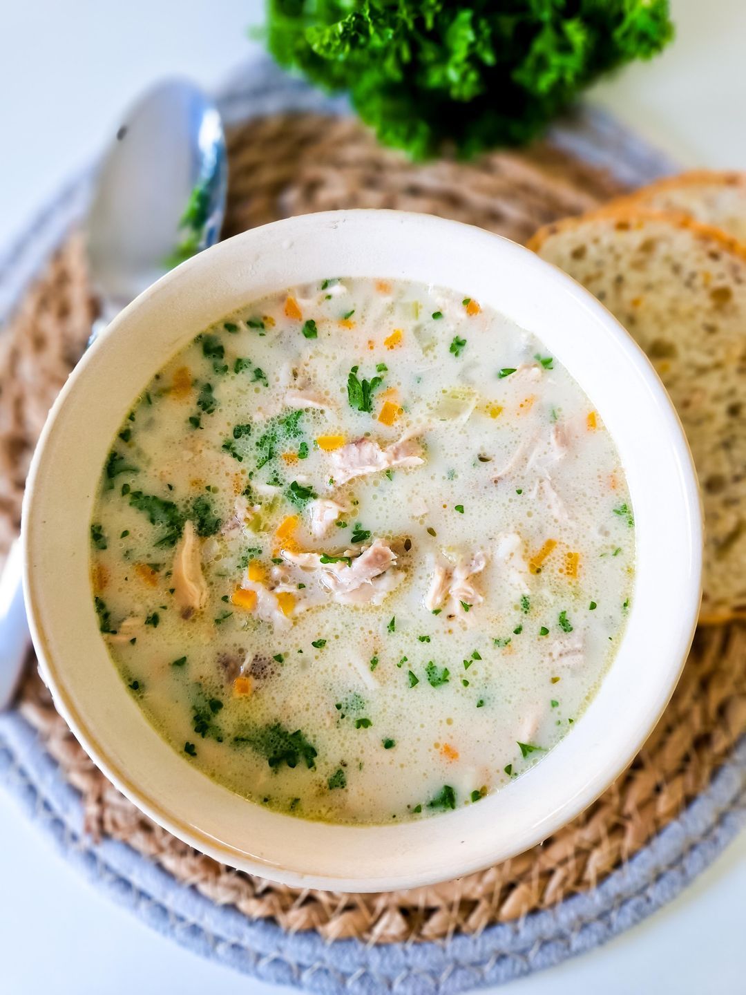 Heartwarming chicken soup